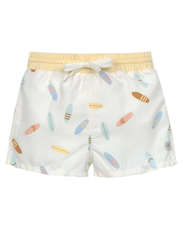 Lässig - Badeshorts "Surfbrett" weiß