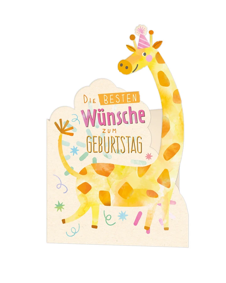 Skorpion - Geburtstagskarte Giraffe