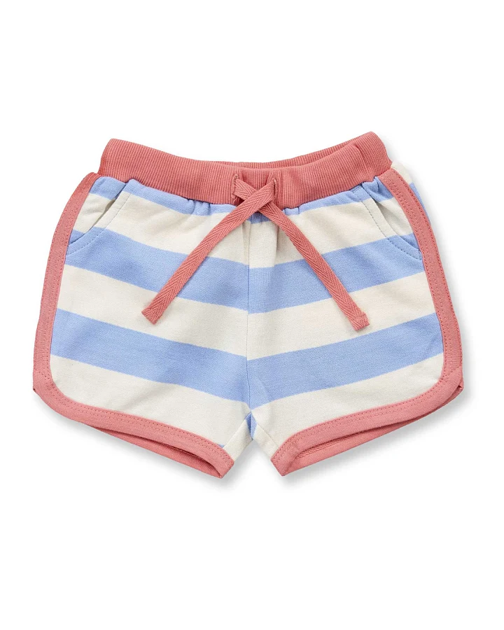 Sense Organics - Sweat-Shorts lavendelblau-peach