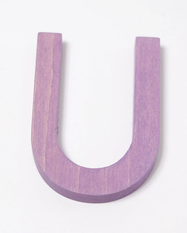 Grimms - Holzbuchstabe Schulschrift U