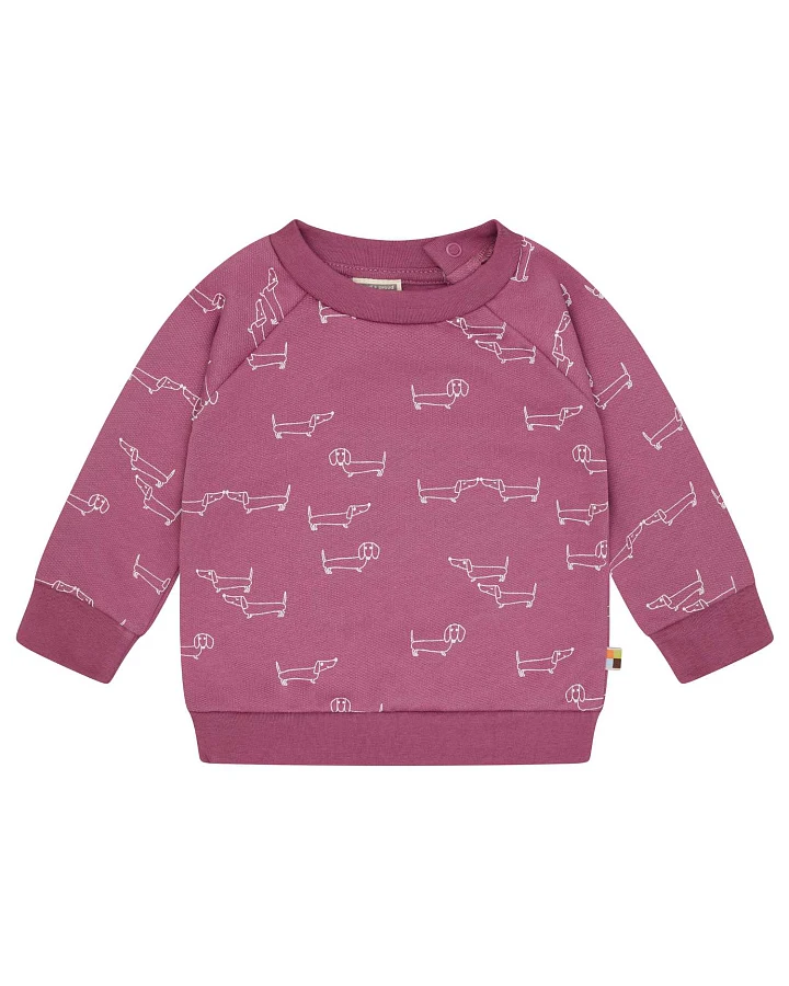 loud + proud - Sweatshirt "Dackel" grape