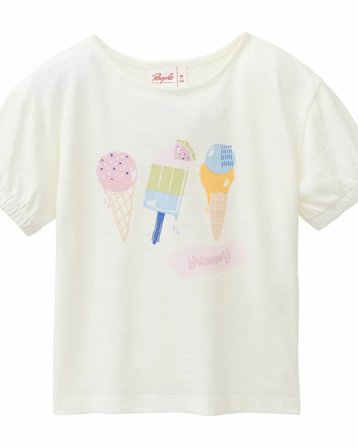 People Wear Organic - T-Shirt "Eis" weiß