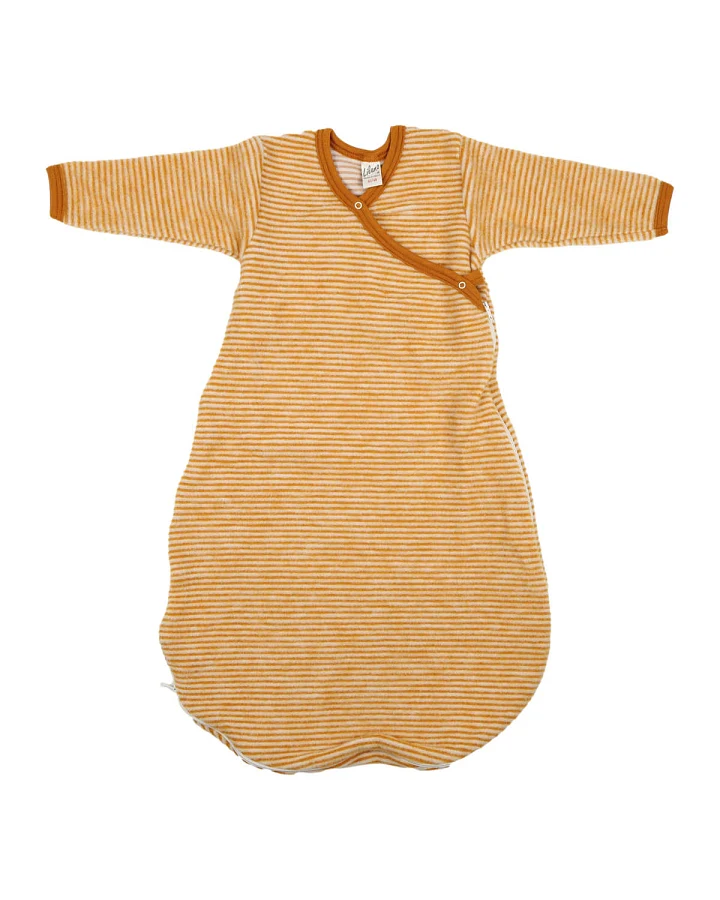 Lilano - Wickelsack Wollfrottee curry Ringel