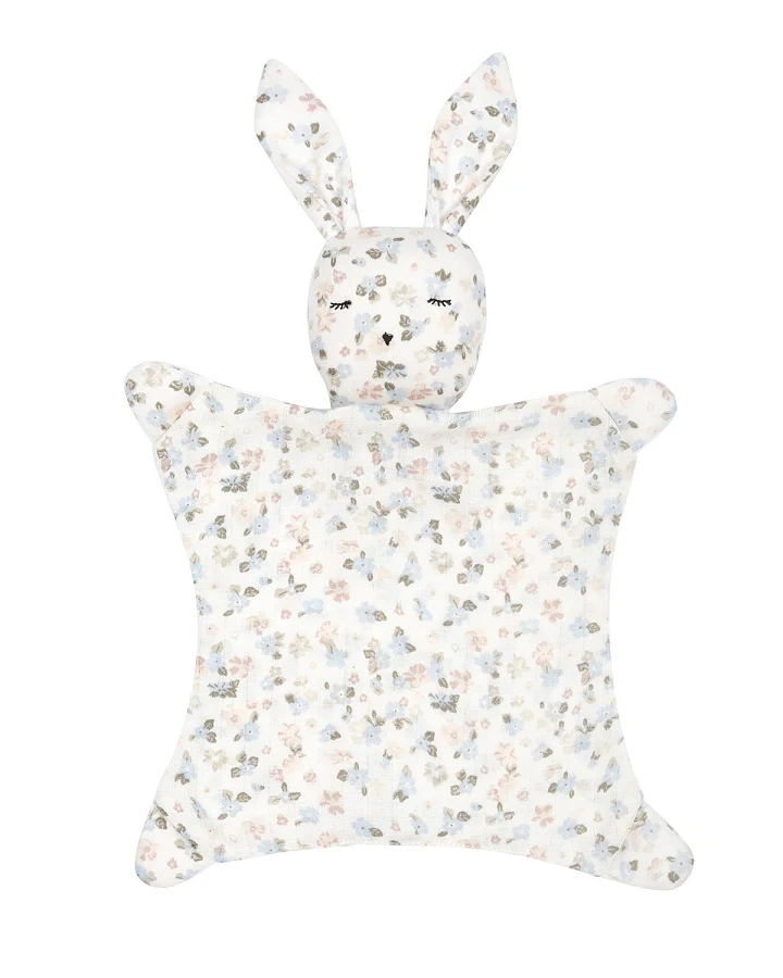 Müsli - Schmusetuch Hase geblümt creme