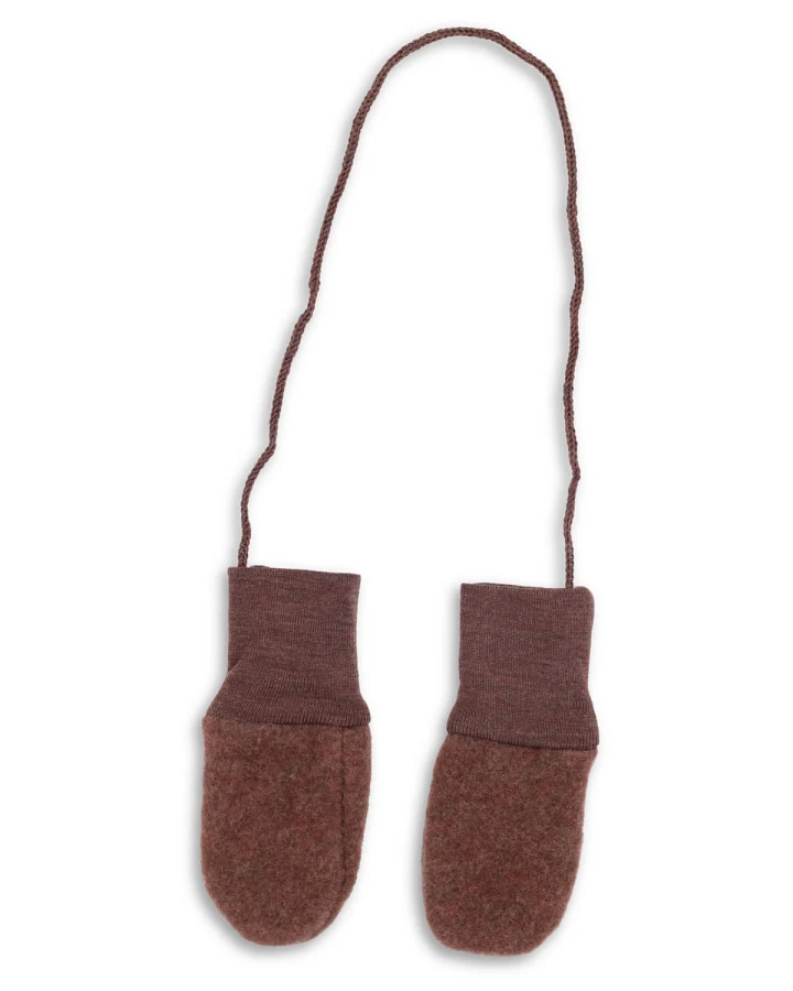 Engel - Fäustlinge Wollfleece zimt