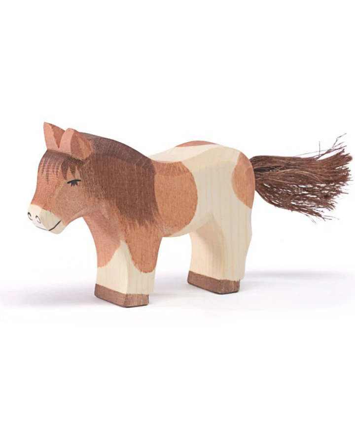 Ostheimer - Holztier Shetland Pony stehend