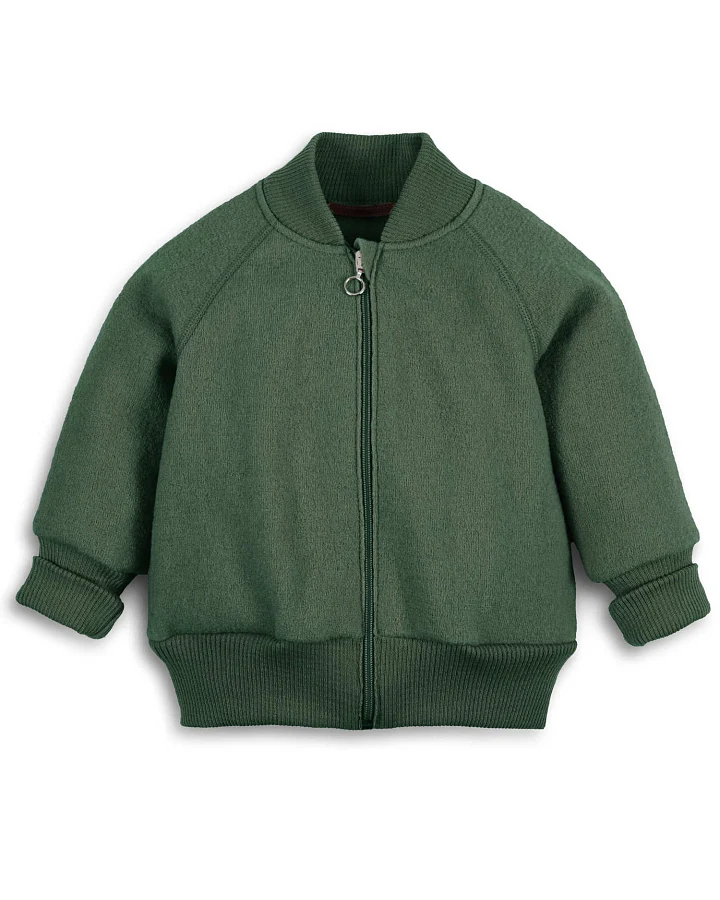 Halfen Strickerei - Walk-Bomberjacke olive