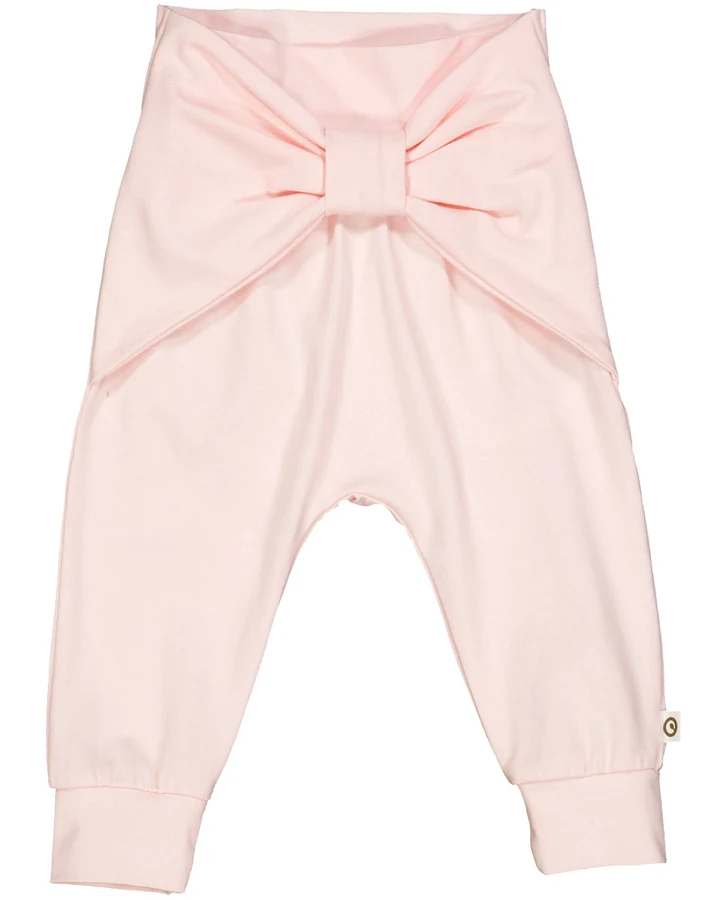 Müsli by green Cotton - Babyhose mit Schleife hellrose