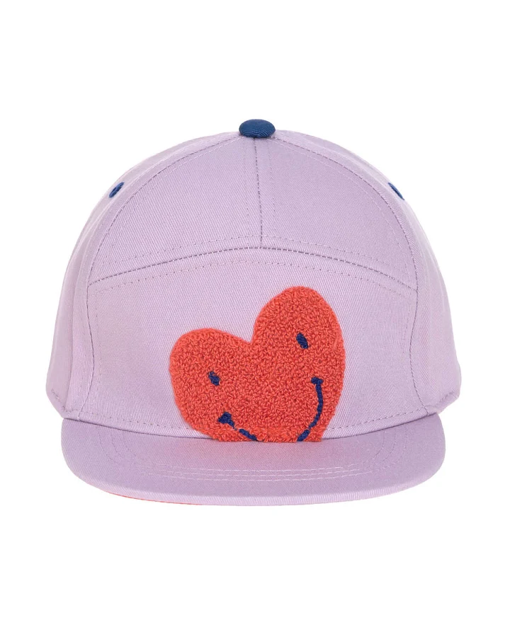 Lässig - Kinder Cap "Herz" lila