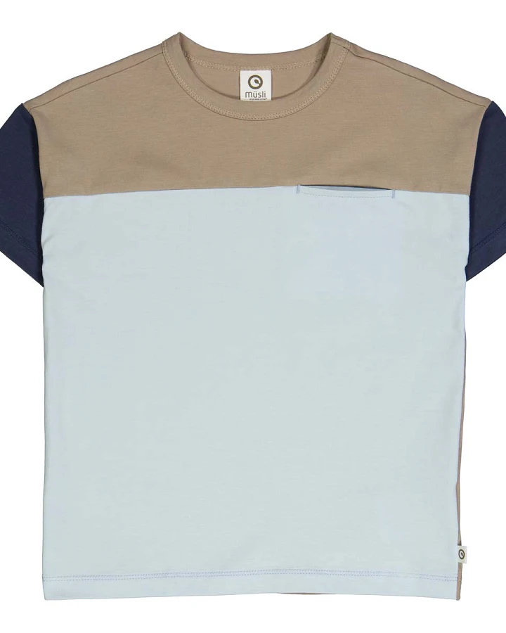 Müsli by green Cotton - Kinder T-Shirt colorblock