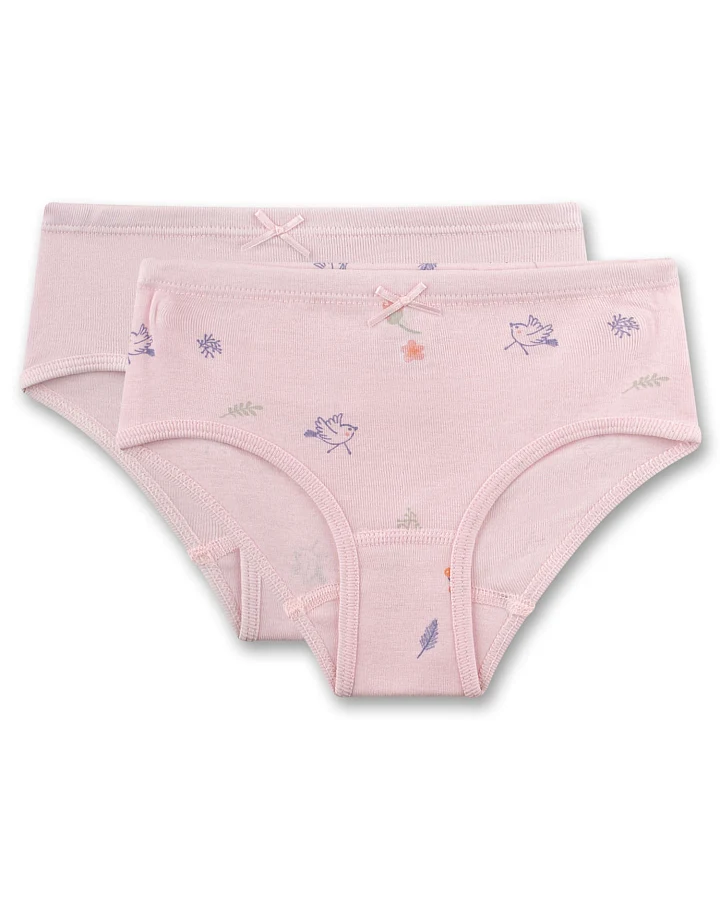 Sanetta - Mädchen-Slip 2er-Set "Vögelein" rosa