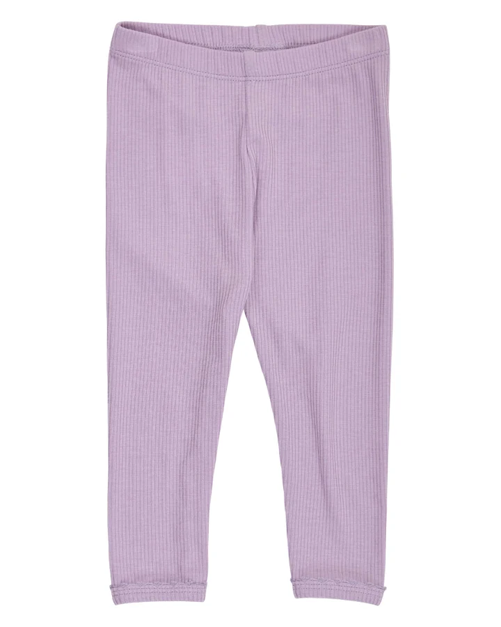 Müsli - Leggings mit Picotkante hellviolett