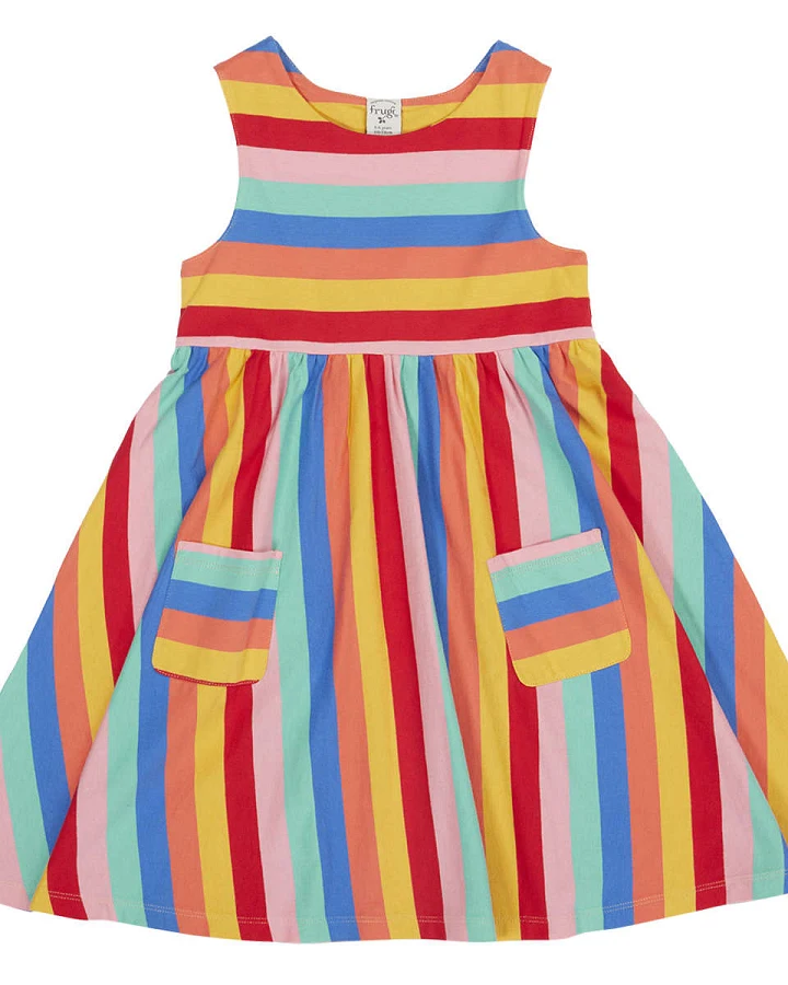 Frugi - Sommerkleid bunt gestreift