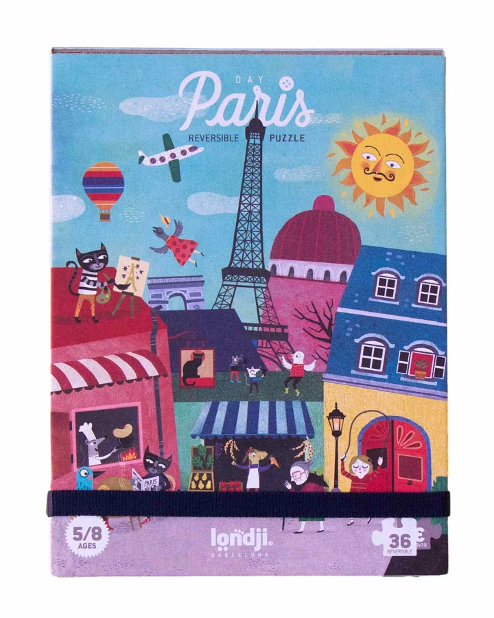 londji - Wendepuzzle "Night & Day in Paris"