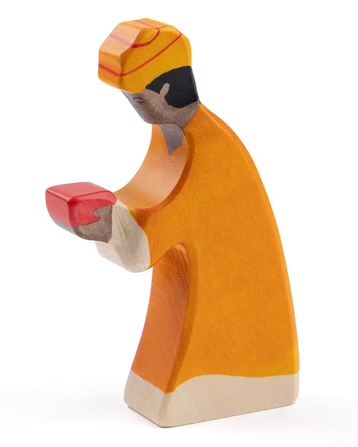 Holztiger - Krippenfigur Heilige Drei Könige "Melchior"