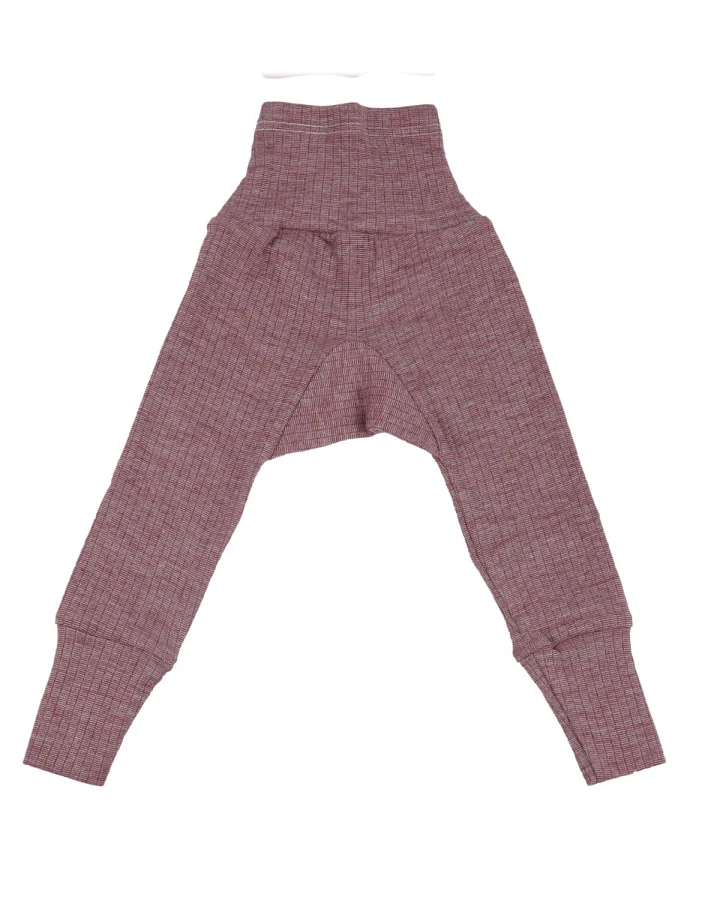 Cosilana - Bundhose Wolle Seide Baumwolle weinrot
