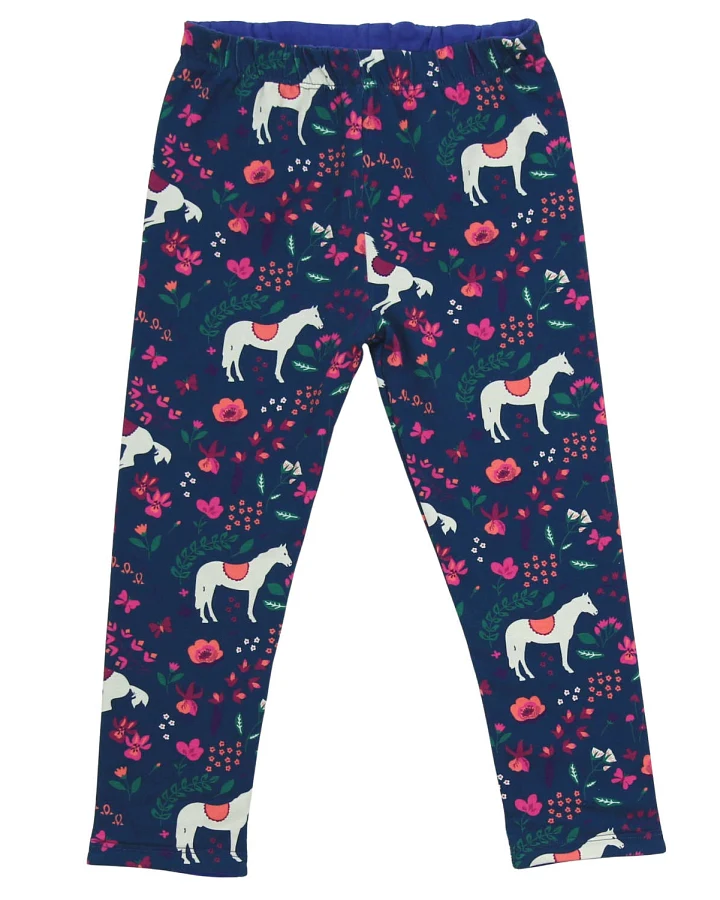 Enfant Terrible - Wende-Leggings "Pferde" dark cobalt