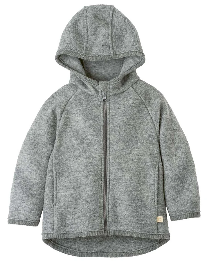 Disana - Wollwalk-Jacke "Zipp" grau