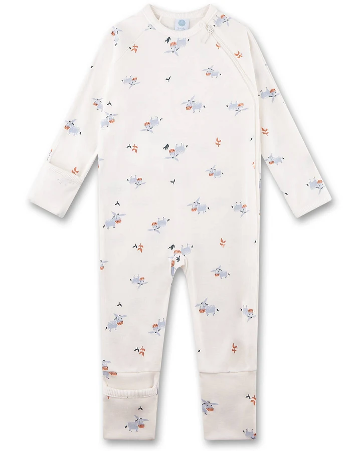 Sanetta - Strampler "Esel" off-white