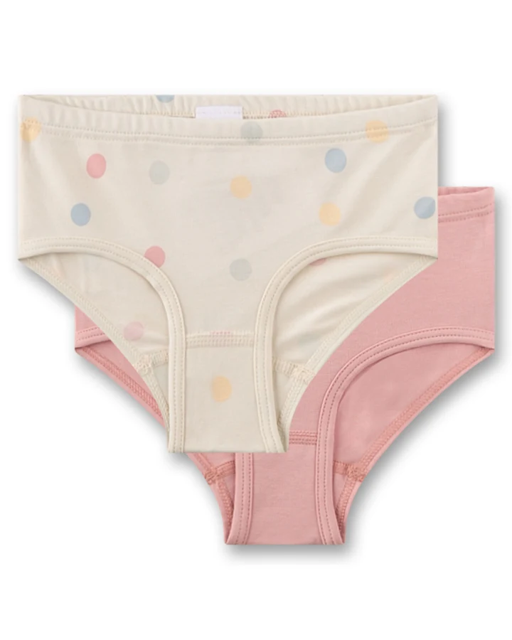 Sanetta - Slip 2er-Pack "Punkte" rose-sand
