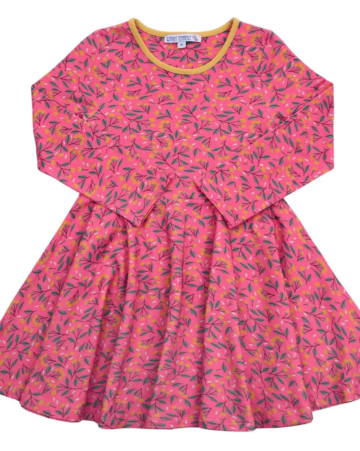 Enfant Terrible - Skaterkleid "Miniblumen" pink
