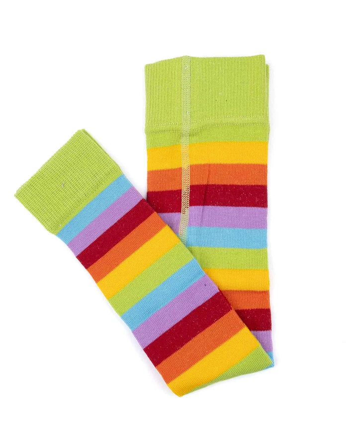 Grödo Strumpfwaren - Feine Strick-Leggings bunt gestreift 116-122