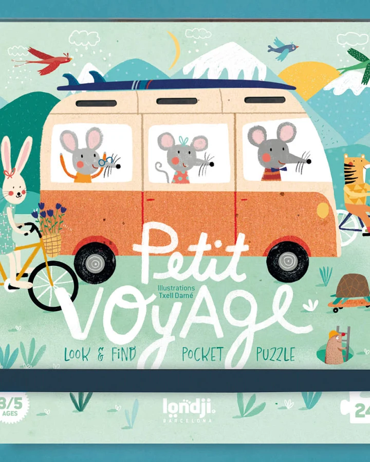 londji - Activity Puzzle "Petit Voyage" 24 Teile