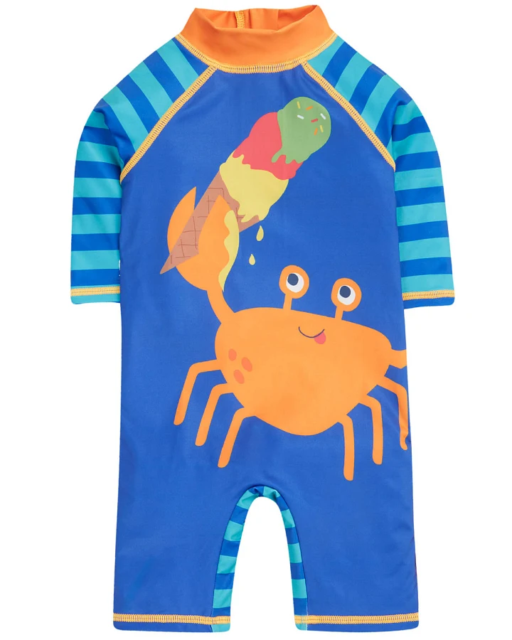 Frugi - Schwimmanzug "Krabbe" blau UPF 40+