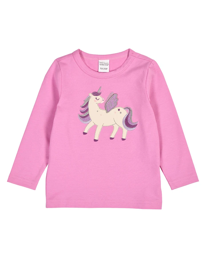 Fred's World - Langarmshirt "Einhorn" pink