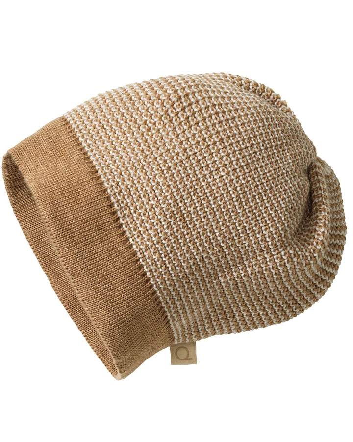 Disana - Beanie Merinowolle Karamell-Natur Gr. 1