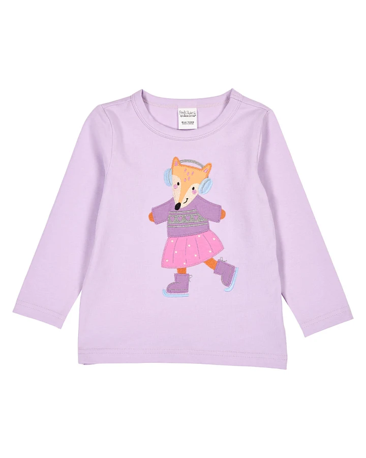 Fred's World - Langarmshirt "Fuchs" hellviolet