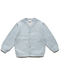 Produktseite: puri organic - Strickjacke mit Seide hellblau