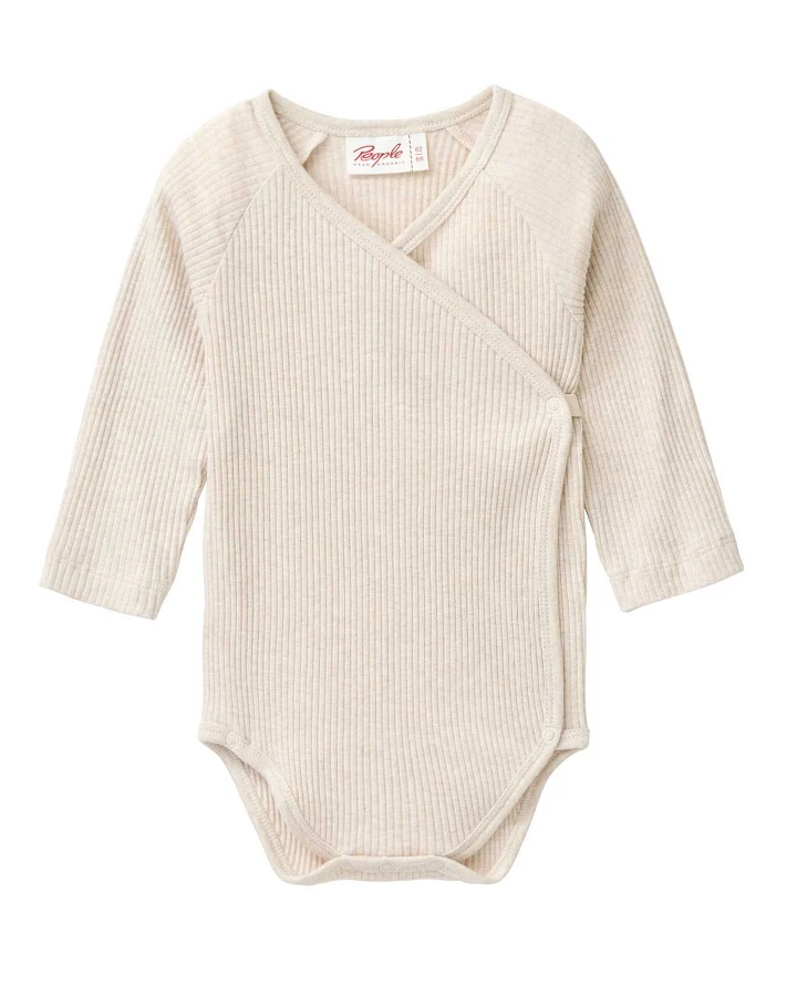 People Wear Organic - Ripp-Wickelbody kitt mélange