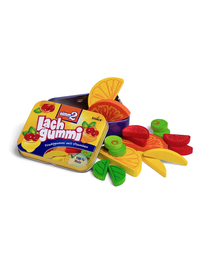 Produktseite: erzi - Lachgummi in der Dose