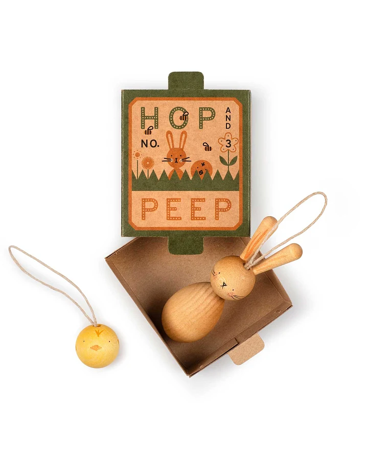 Grapat - Oster Ornamente zum Aufhängen Hop and Peep