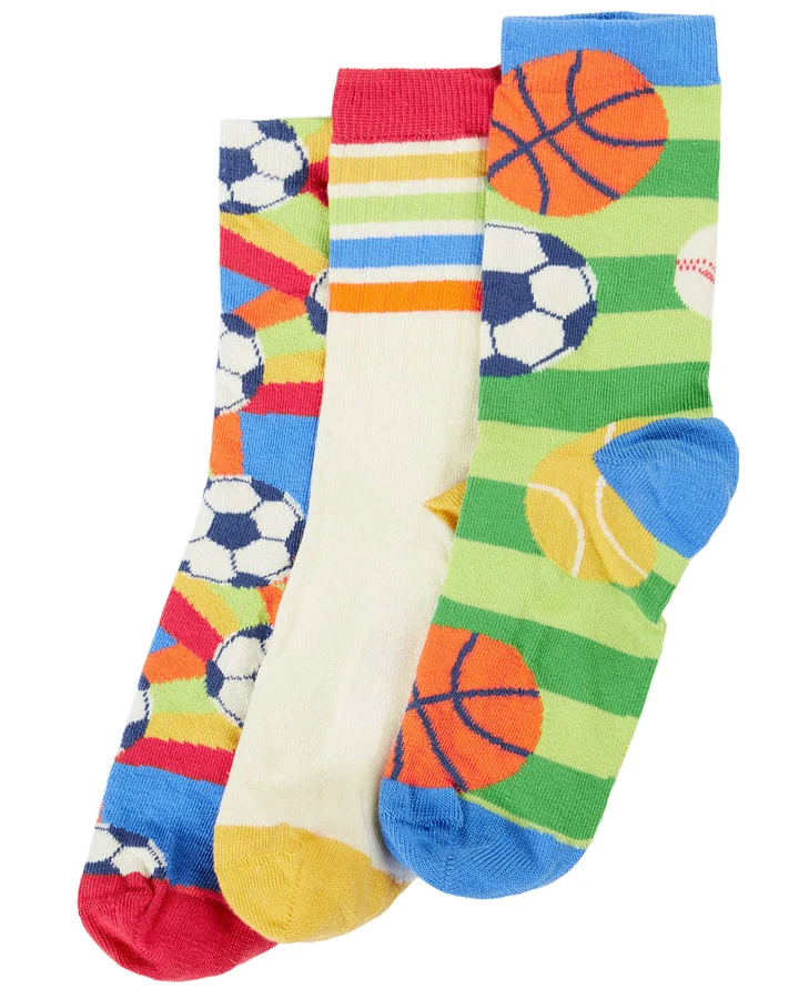 Frugi - Socken 3er-Set "Fußball" bunt 19-23