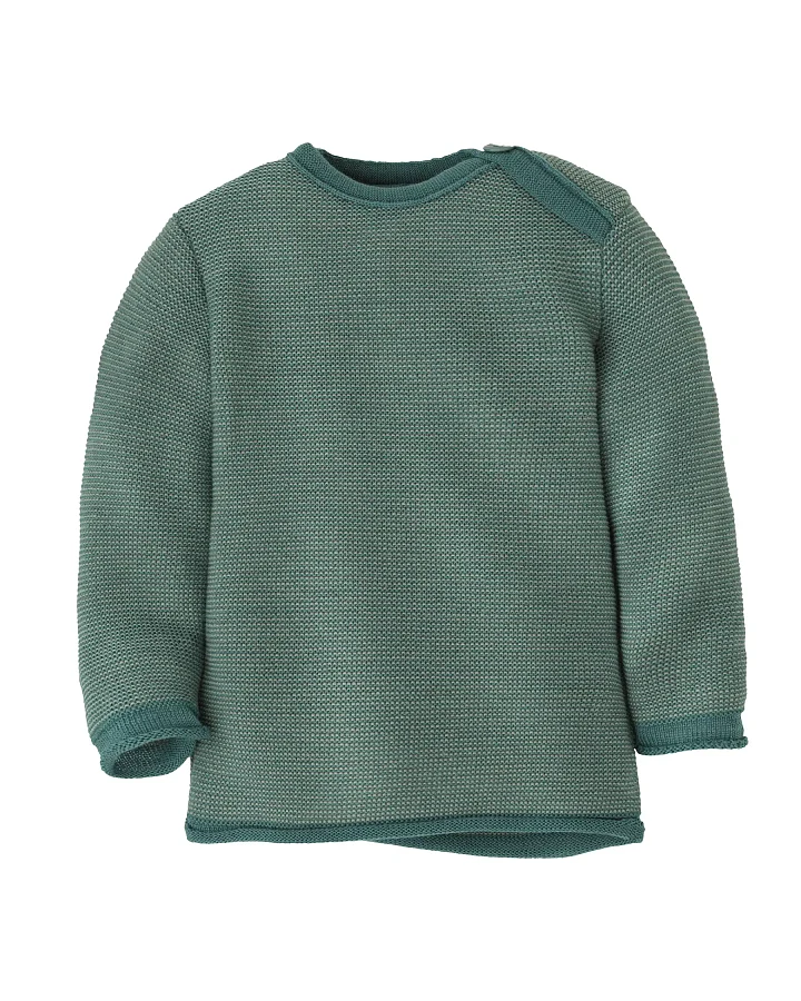 Produktseite: Disana - Melange-Pullover Merinowolle Eukalyptus