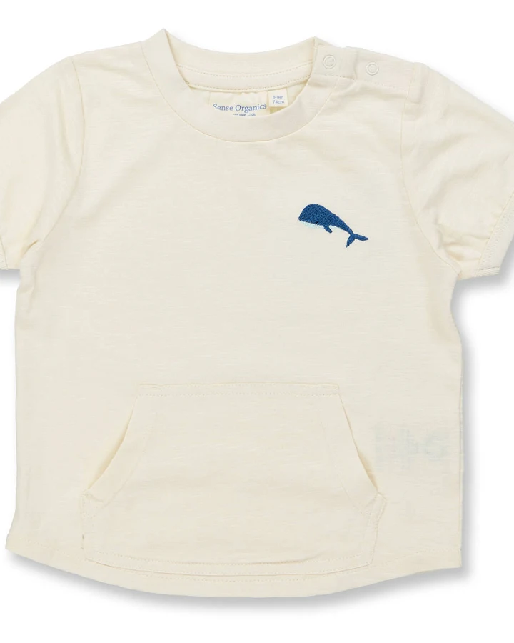 Sense Organics - T-Shirt "Walstickerei" natur