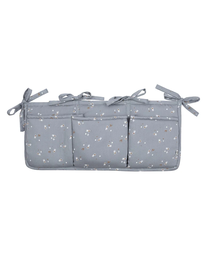 Müsli by green Cotton - Bettasche „Flora“ Jasmin blue
