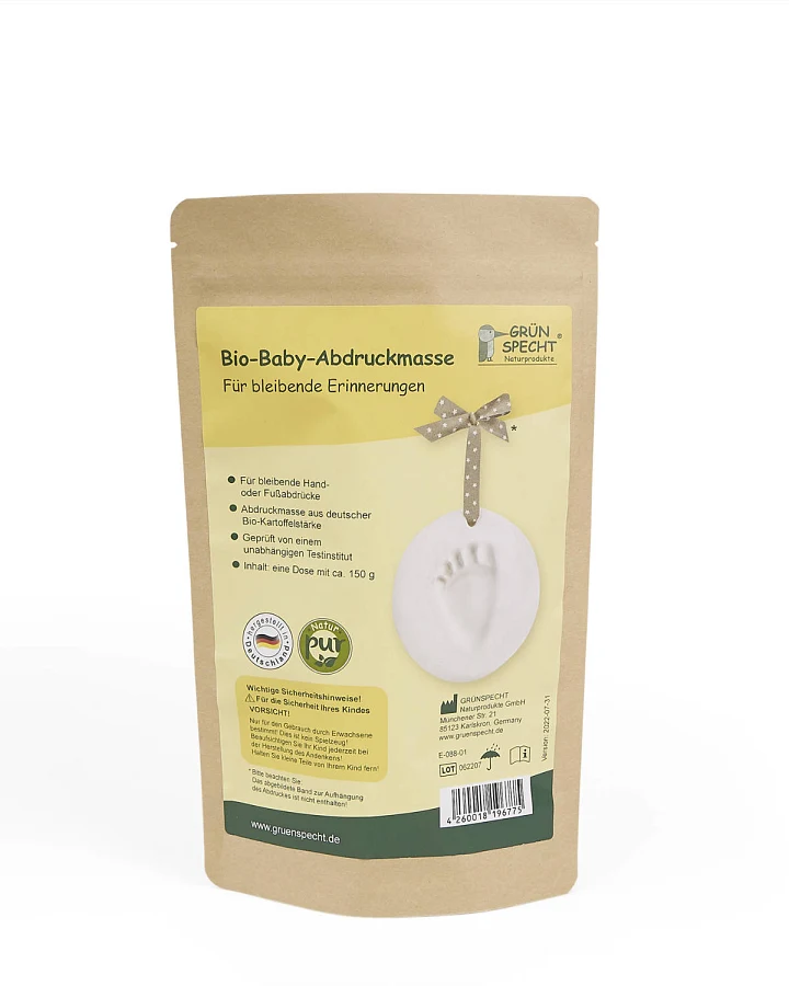 Grünspecht - Baby Abdruckmasse - 1 Abdruck