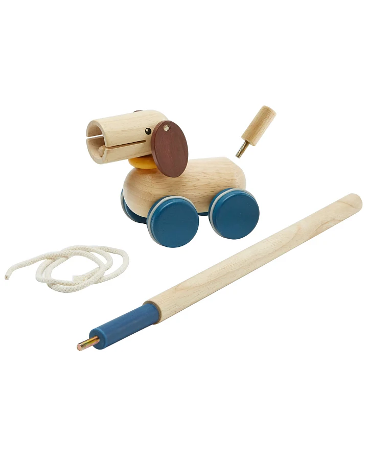 PlanToys - Nachziehtier Hund