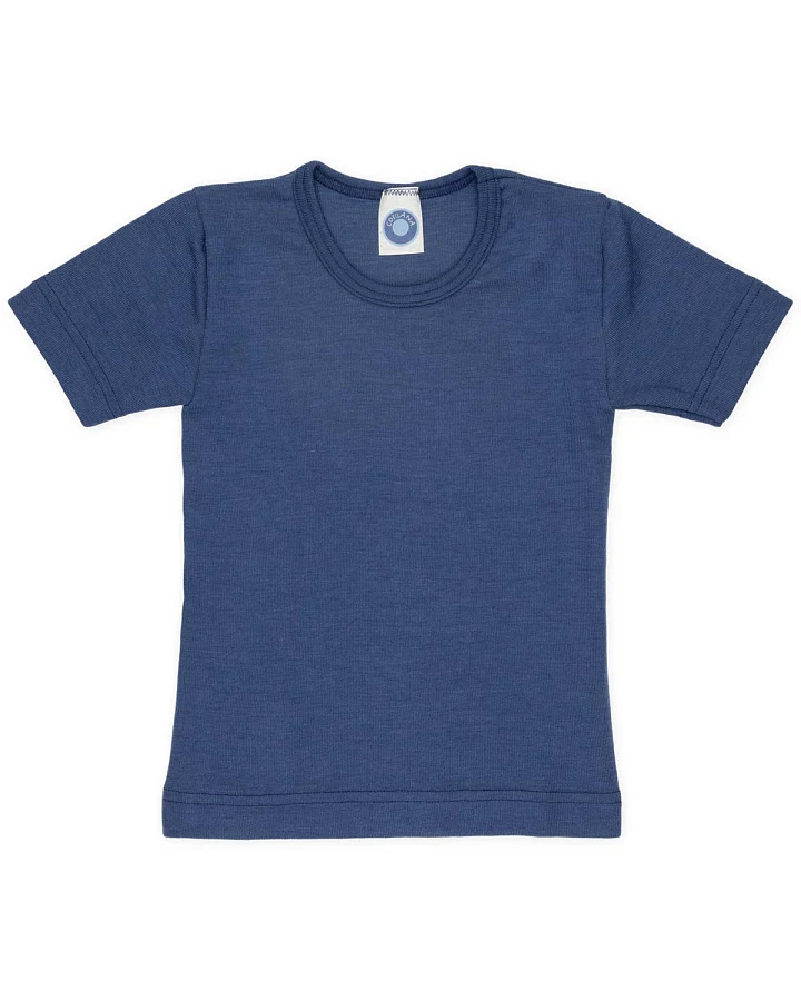 Cosilana - T-Shirt Wolle Seide blau