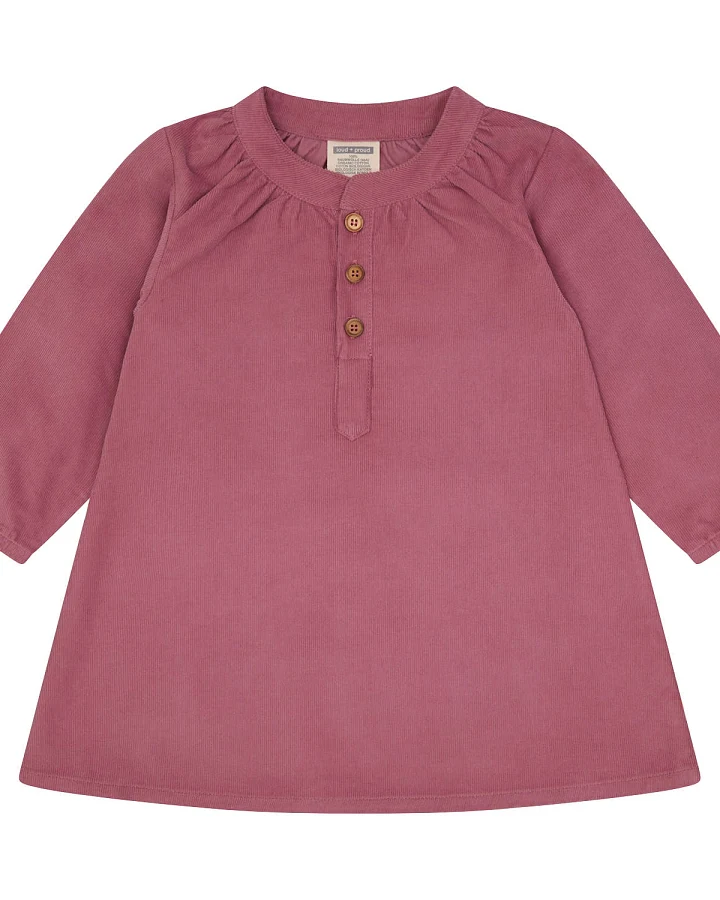 loud + proud - Cord-Kleid grape