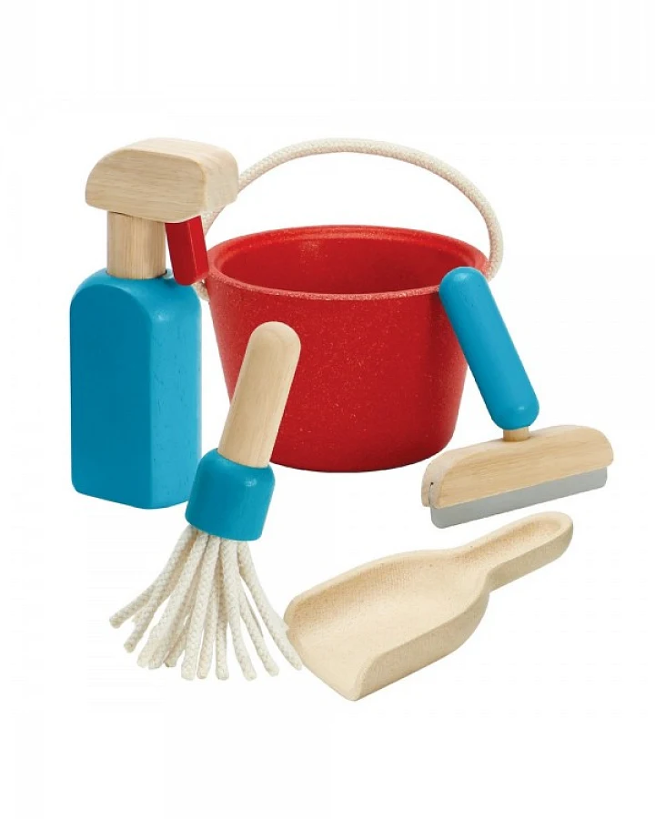 Produktseite: PlanToys - Putzset Kinder Holz