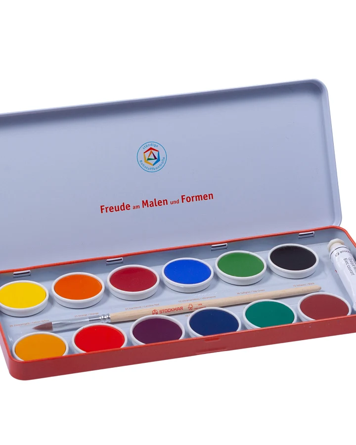 Produktseite: Stockmar - Wasserfarben - 12 Farben