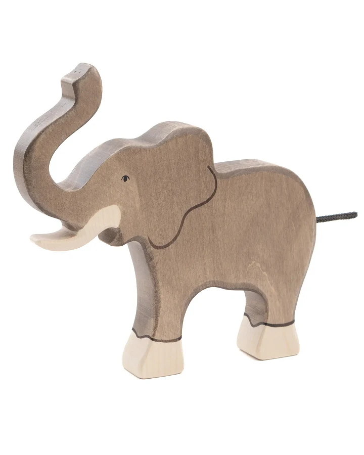 Holztiger - Holztier Elefant Rüssel hoch