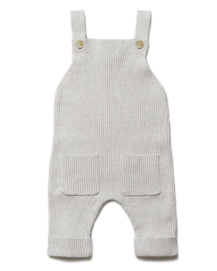 puri organic - Latzhose mit Seide beigemelange