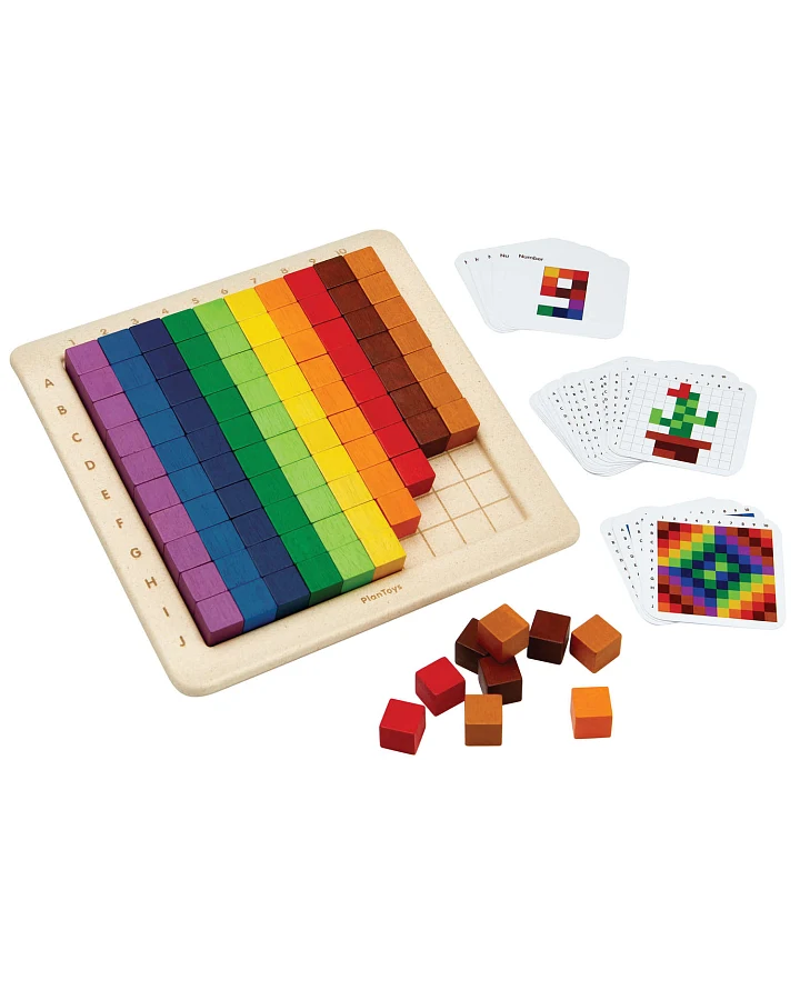 PlanToys - Zählwürfel bunt