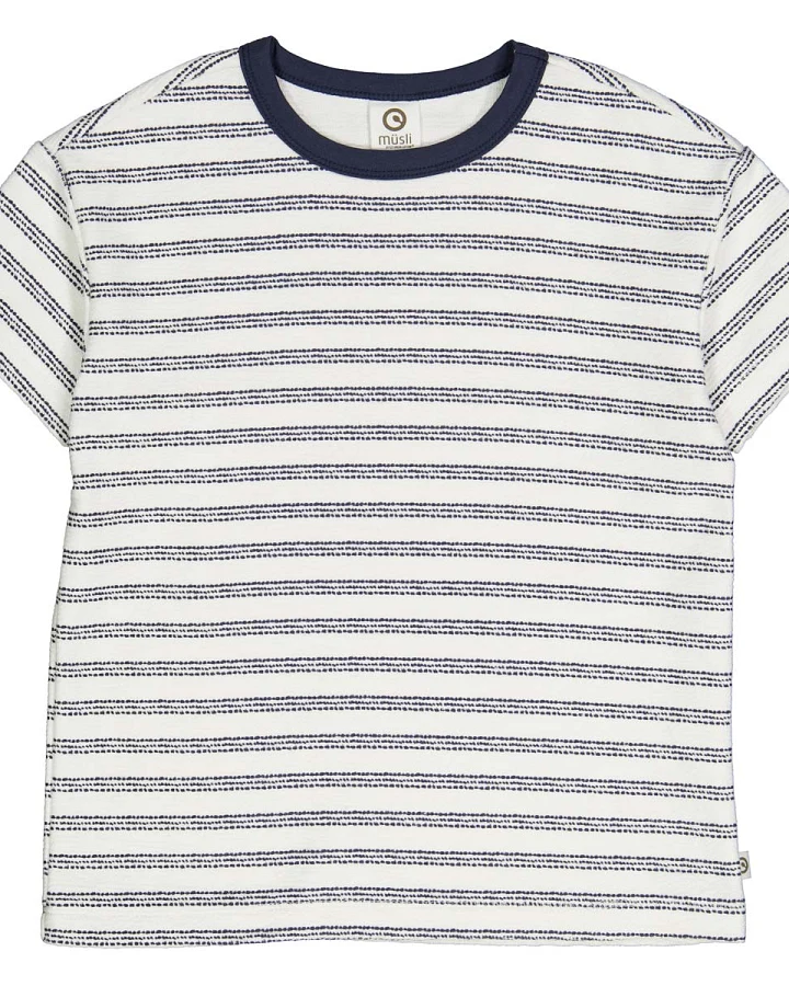 Müsli by green Cotton - Kinder T-Shirt gestreift cream