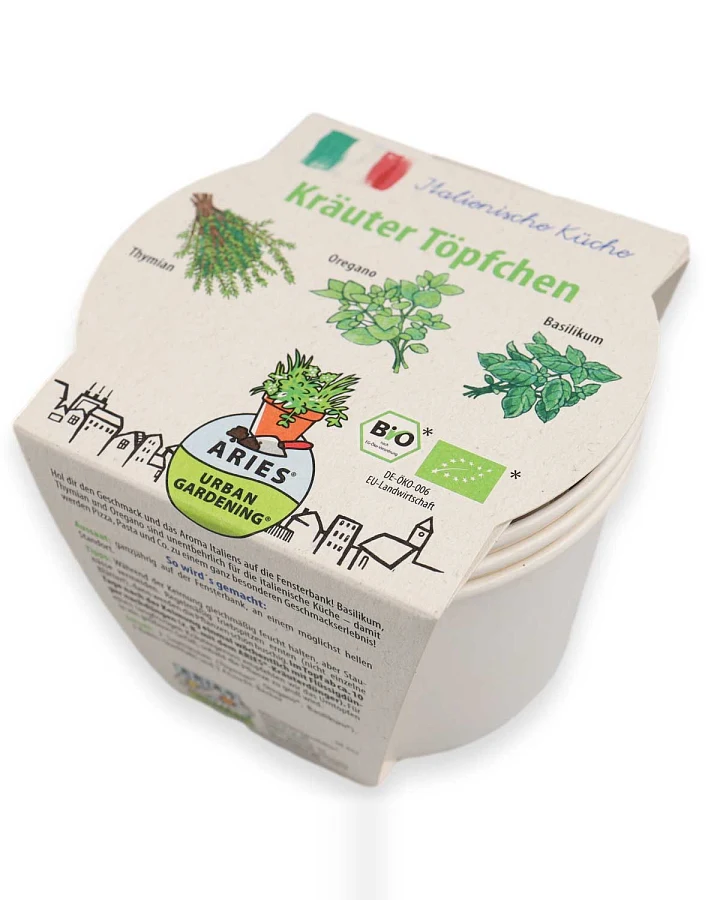 Aries - Kräuter Töpfchen "Italienische Küche"